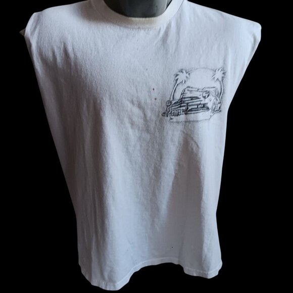 Vintage Men's T-shirt Large Chicana Lowrider Pinup Girl Fast N Sexy Delta USA L - Picture 2 of 6